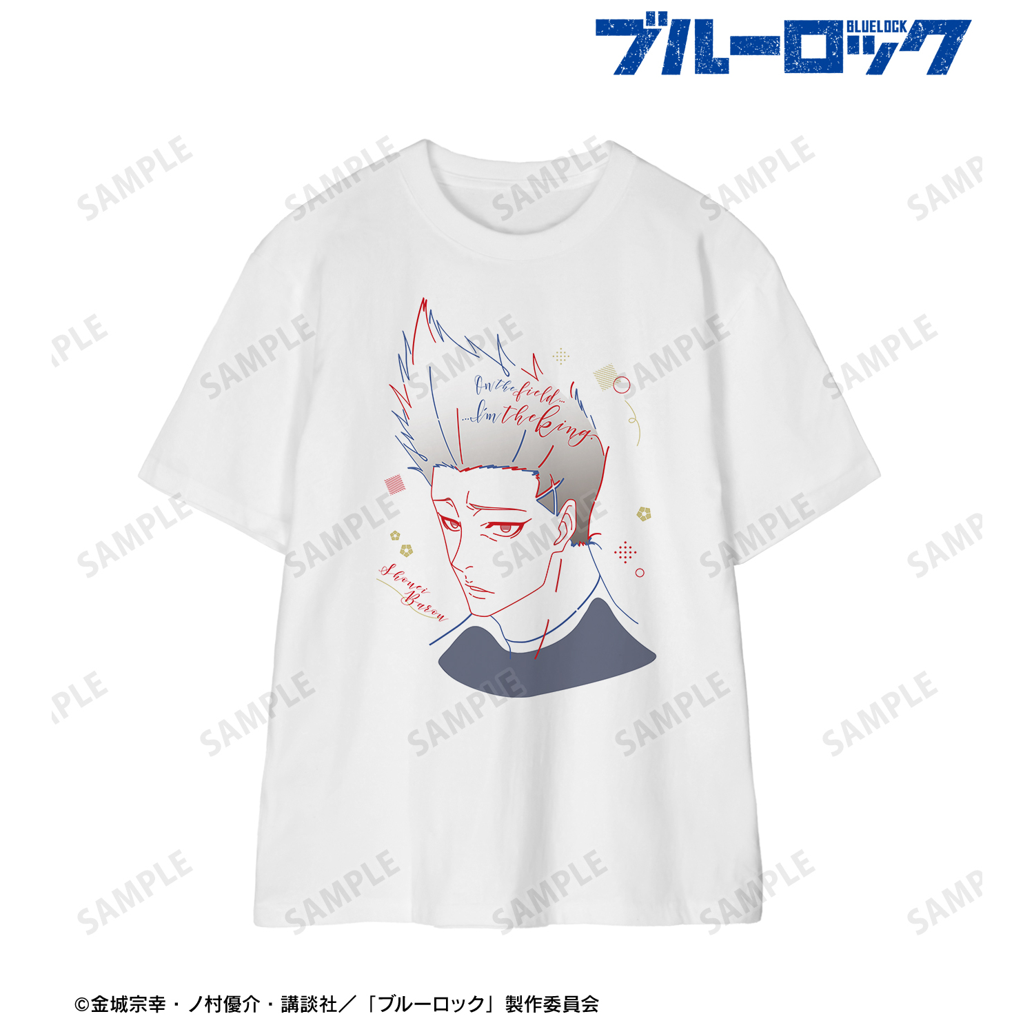 ブルーロック_(サイズ/L)_馬狼 照英 lette-graph Tシャツレディース