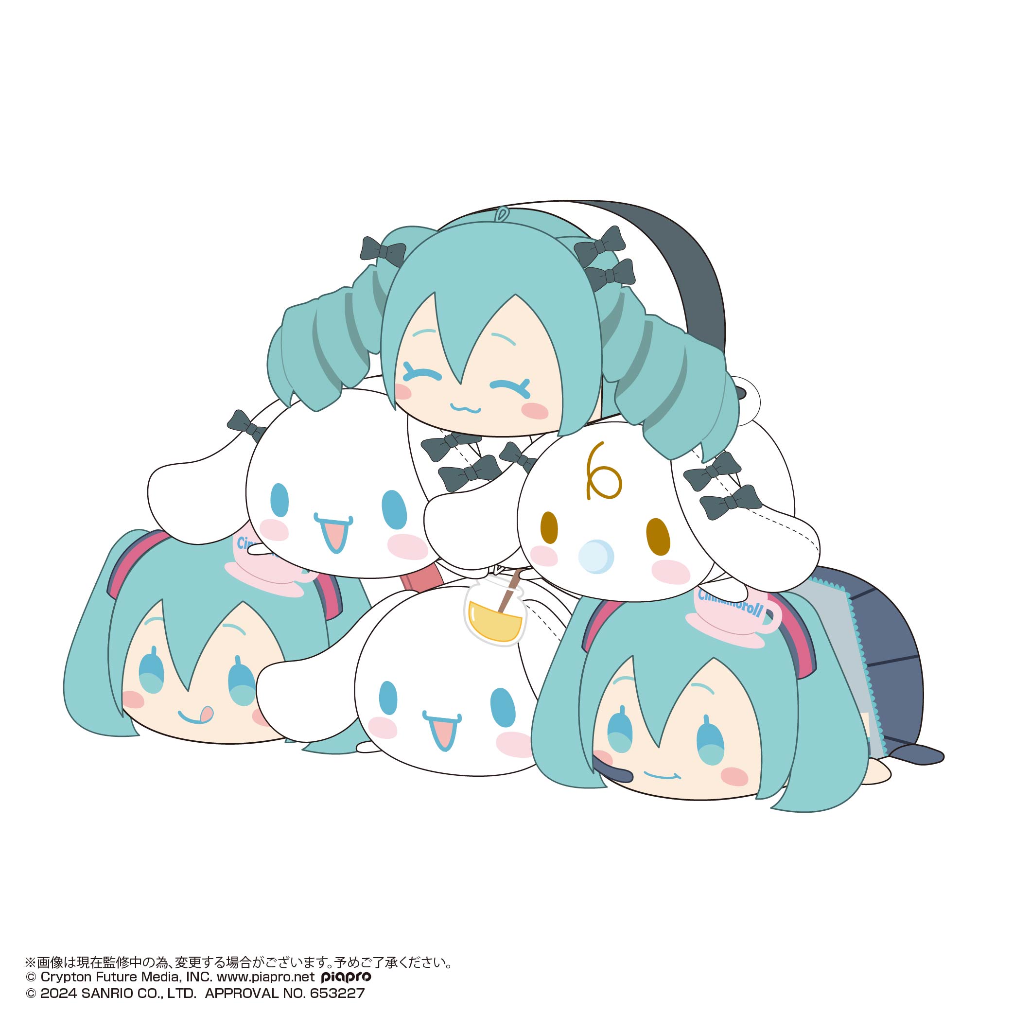 初音ミク×シナモロール_MC-12 ぽてコロマスコット2【BOX／6個