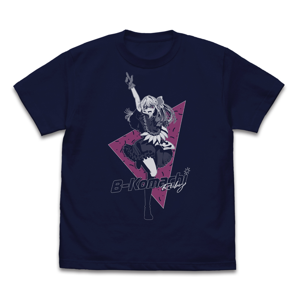 【推しの子】_Lサイズ_B小町 ルビー Tシャツ/NAVY