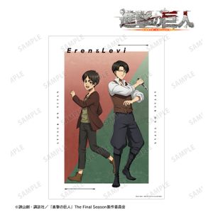 진격의 거인_신작 엘렌 & 리바이 과거 ver. A3 매트 가공 포스터