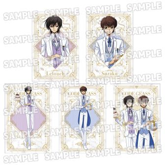 コードギアス反逆のルルーシュ　額縁入り　クリアファイルアート　ルルーシュ　スザク コードギアス 反逆のルルーシュ_額縁入りクリアファイルアート 皇帝