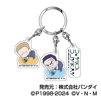 HUNTER×HUNTER_3連アクリルキーホルダー はぐみーつ08 フィンクス&フランクリン