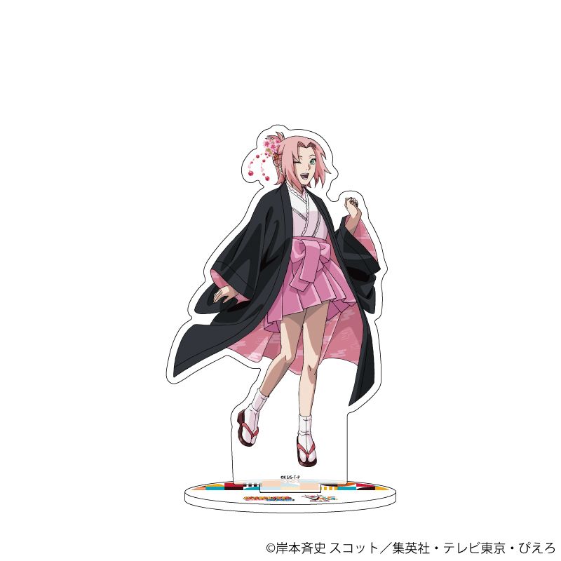 NARUTO＆BORUTO_アクリルスタンド03/春野サクラ ぴえろ45周年ver.(描き