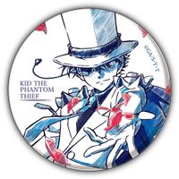 コナンランド　怪盗キッド　缶バッジ　vol.1 名探偵コナン セガ 缶バッジ Vol.1 怪盗キッド ＆ 江戸川コナン - メルカリ