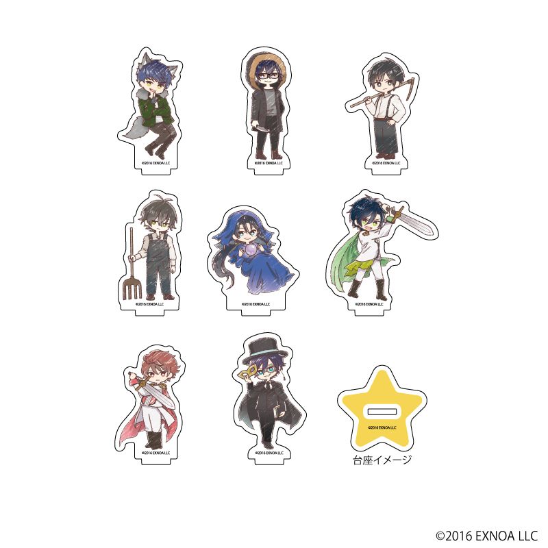 文豪とアルケミスト_アクリルぷちスタンド13/人狼Ver. B BOX(全8種