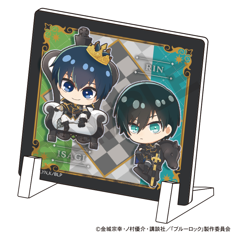 ブルーロック_ミニアクリルパネル　潔世一　糸師凛　ミニキャラ　チェス