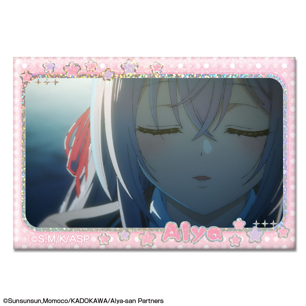 時々ボソッとロシア語でデレる隣のアーリャさん_ホログラム缶バッジ デザイン13(アーリャ/M)