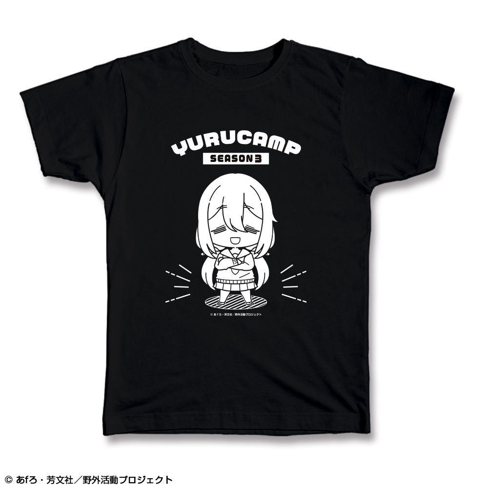 ゆるキャン△ SEASON３_Lサイズ_Tシャツ デザイン01(各務原なでしこ)【ゆるぷに】