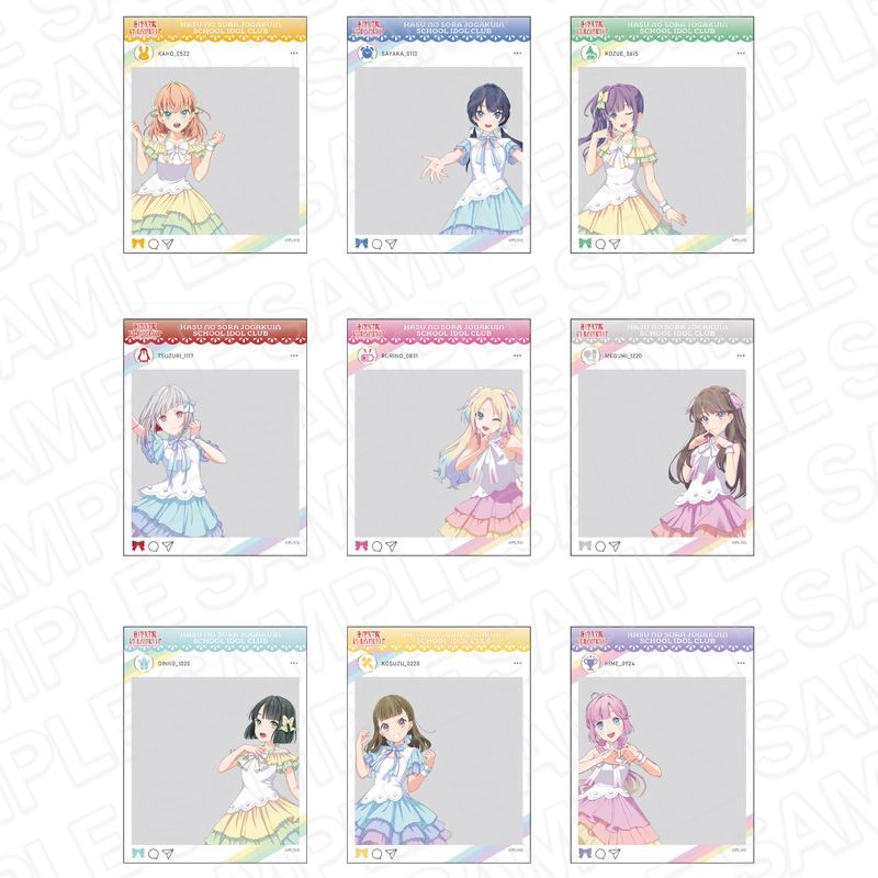 ラブライブ!蓮ノ空女学院スクールアイドルクラブ_SNS風クリアスナップ レインボーシフォン verr　【OPP／9個入り】【コンプリートBOX】