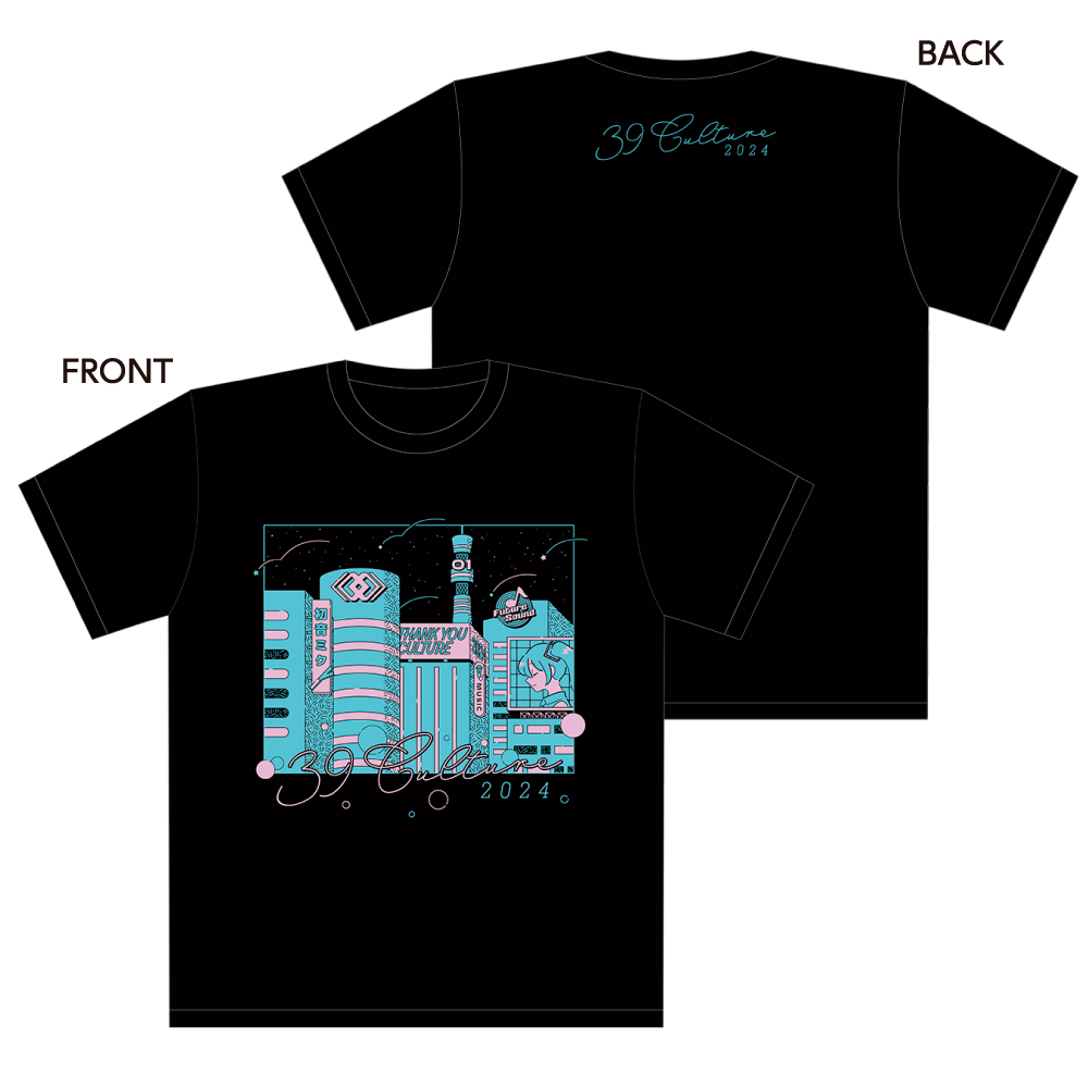 初音ミク_XLサイズ_アート ビッグシルエットTシャツ