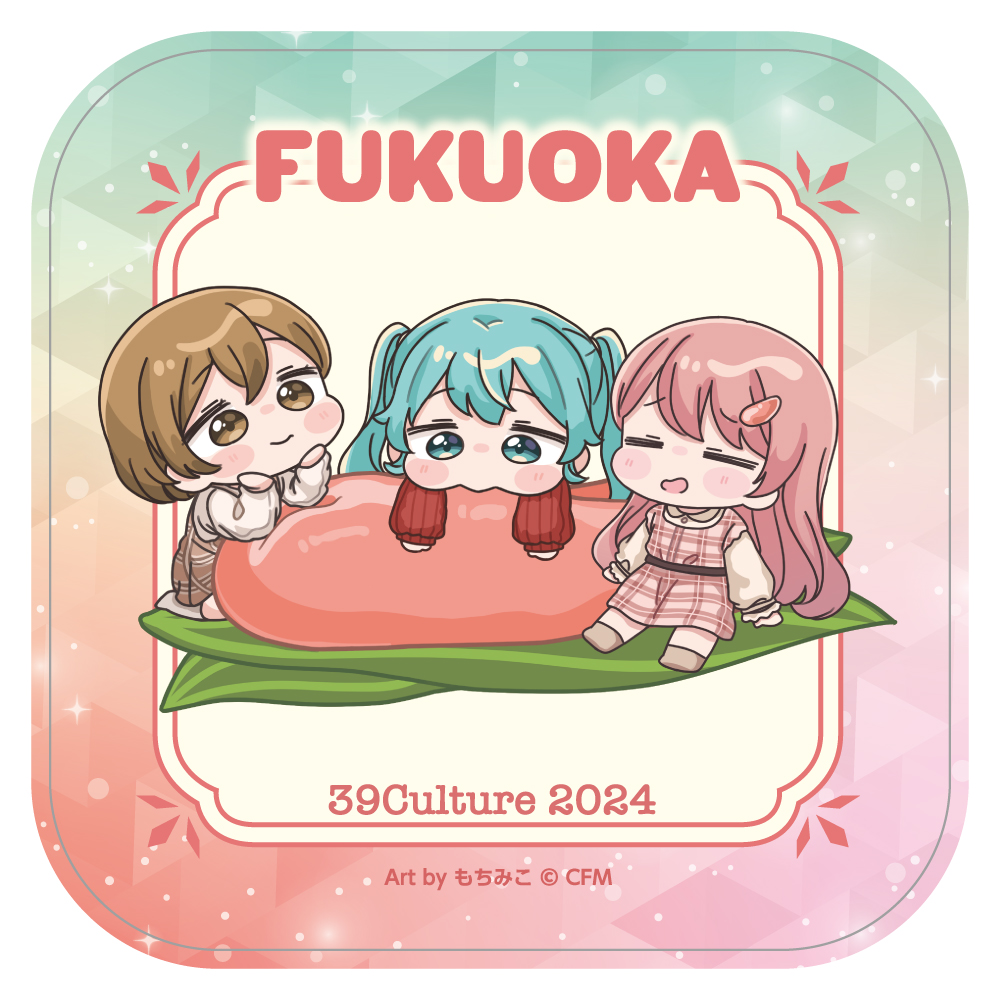 初音ミク_ご当地 ミニタオル / 福岡