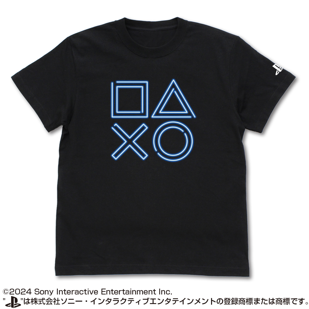 プレイステーション_Sサイズ_Tシャツ for PlayStation Shapes Neon Ver./BLACK
