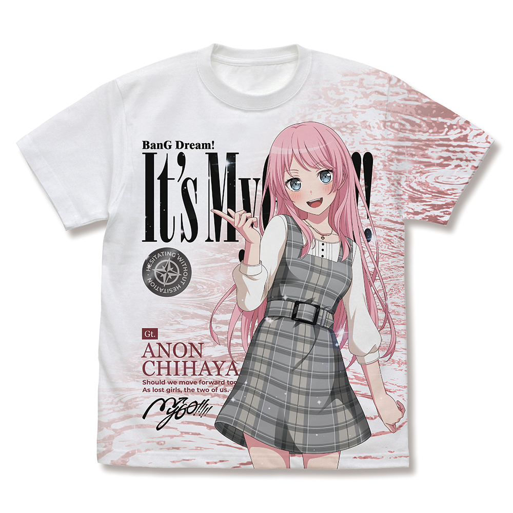 BanG Dream! It's MyGO!!!!!_XLサイズ_千早愛音 フルグラフィックTシャツ/WHITE