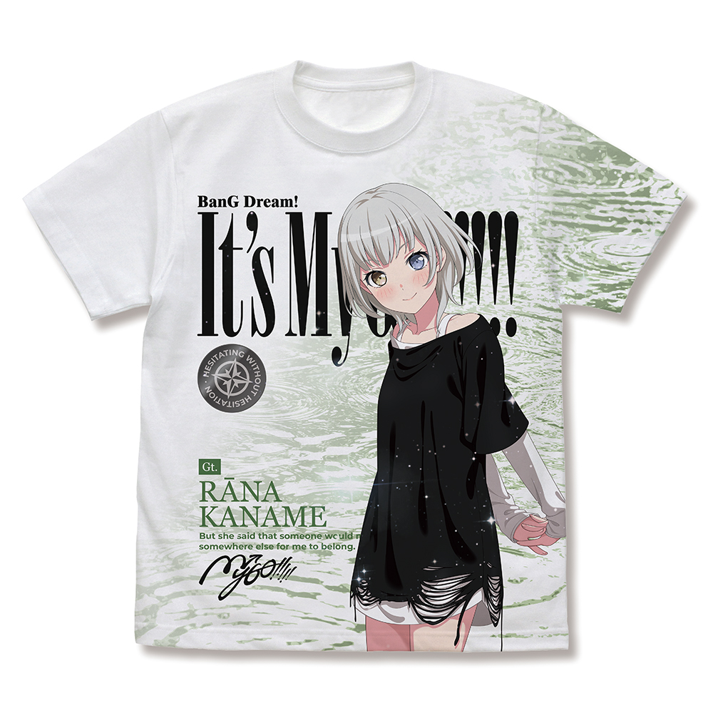 BanG Dream! It's MyGO!!!!!_XLサイズ_要 楽奈 フルグラフィックTシャツ/WHITE