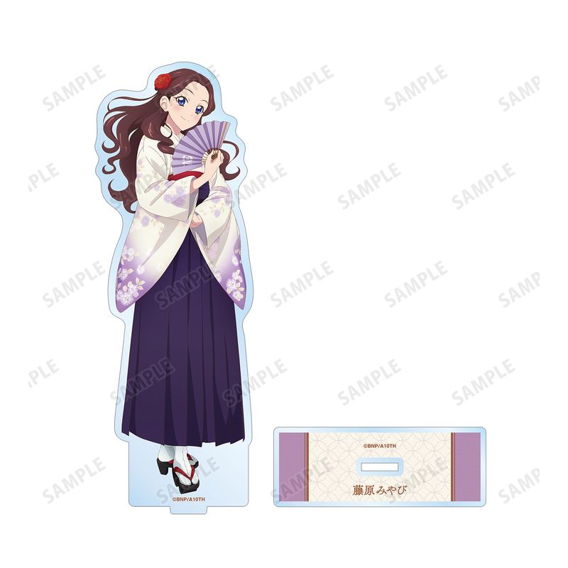 アイカツ アニON 限定 マグバッジ 藤原みやび アイカツ！ 10th STORY ～未来へのSTARWAY～_描き下ろし 藤原みやび 袴