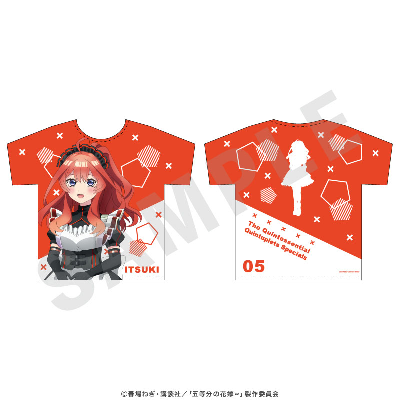 五等分の花嫁　フルグラフィックtシャツ 中野五月 FaNeMa / 映画「五等分の花嫁」 フルグラフィックTシャツ 中野五月