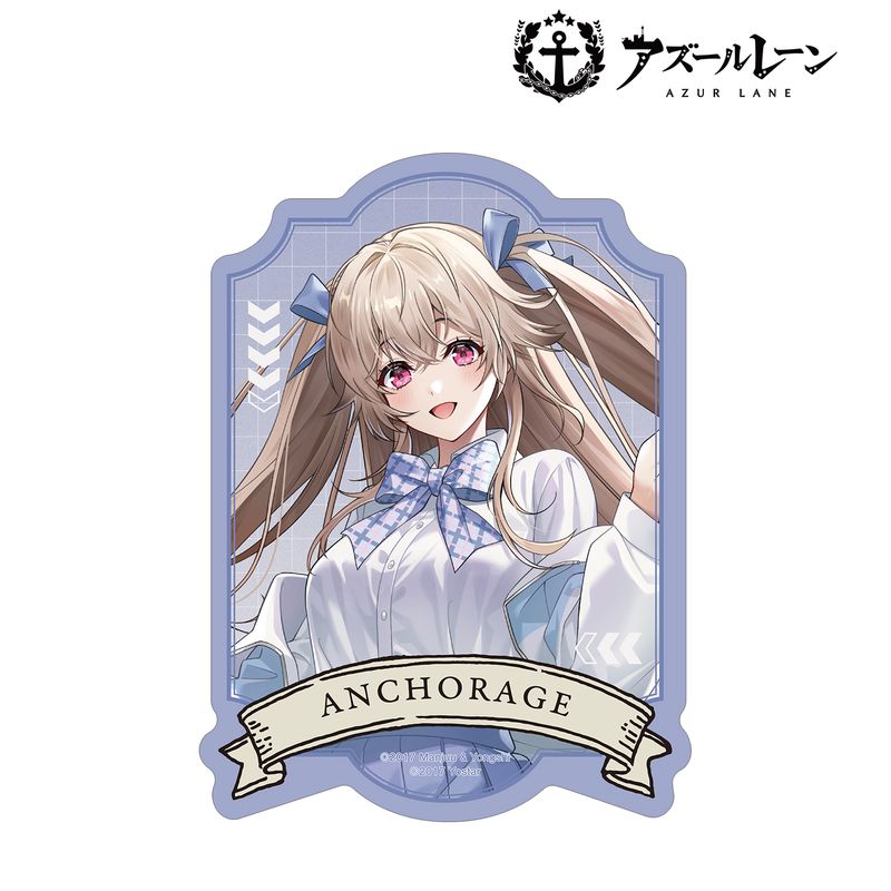 アズールレーン　アンカレッジ　缶バッジ　アクリルチャーム　カードチャーム アズールレーン_描き起こし アンカレッジ サマーファッションver