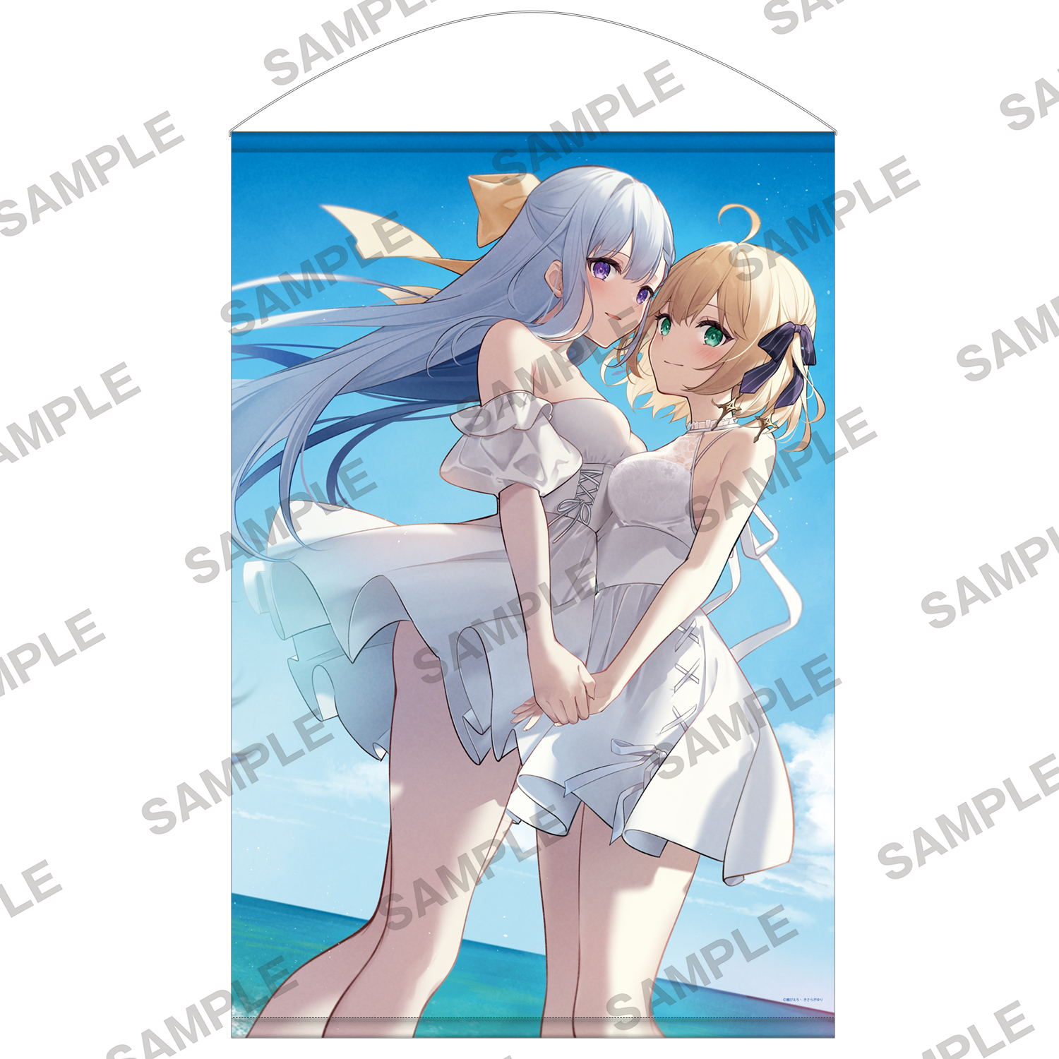 転生王女と天才令嬢の魔法革命 転天_~Romantic Summer~ B1Wスエードタペストリー