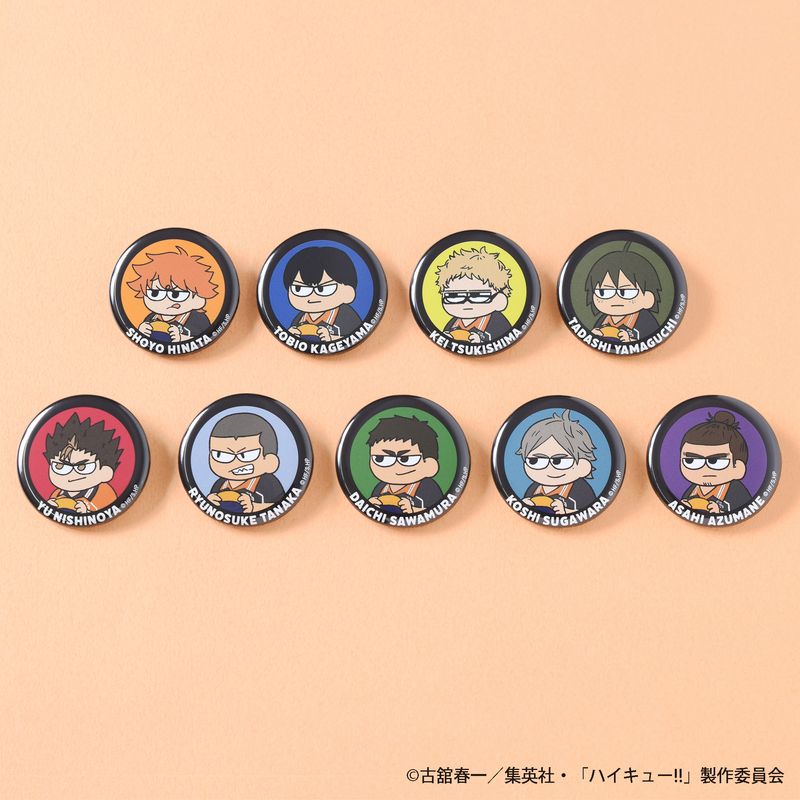 ハイキュー!!_ジロリ 缶バッジ烏野【BOX／9個入り】 | ハイキュー
