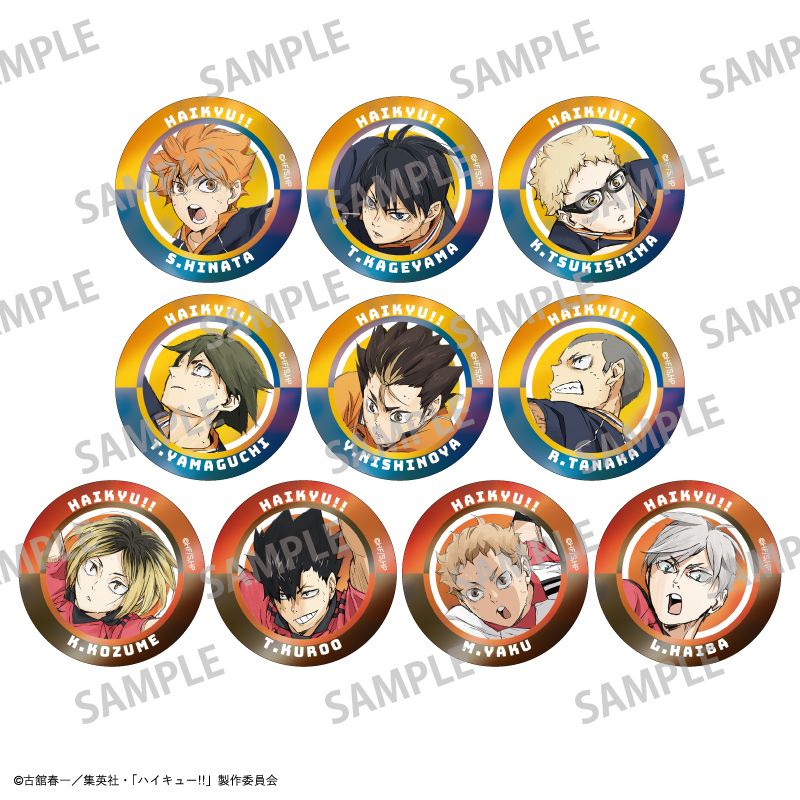 ハイキュー!!_トレーディングメタリック缶バッジ【BOX／10個入り