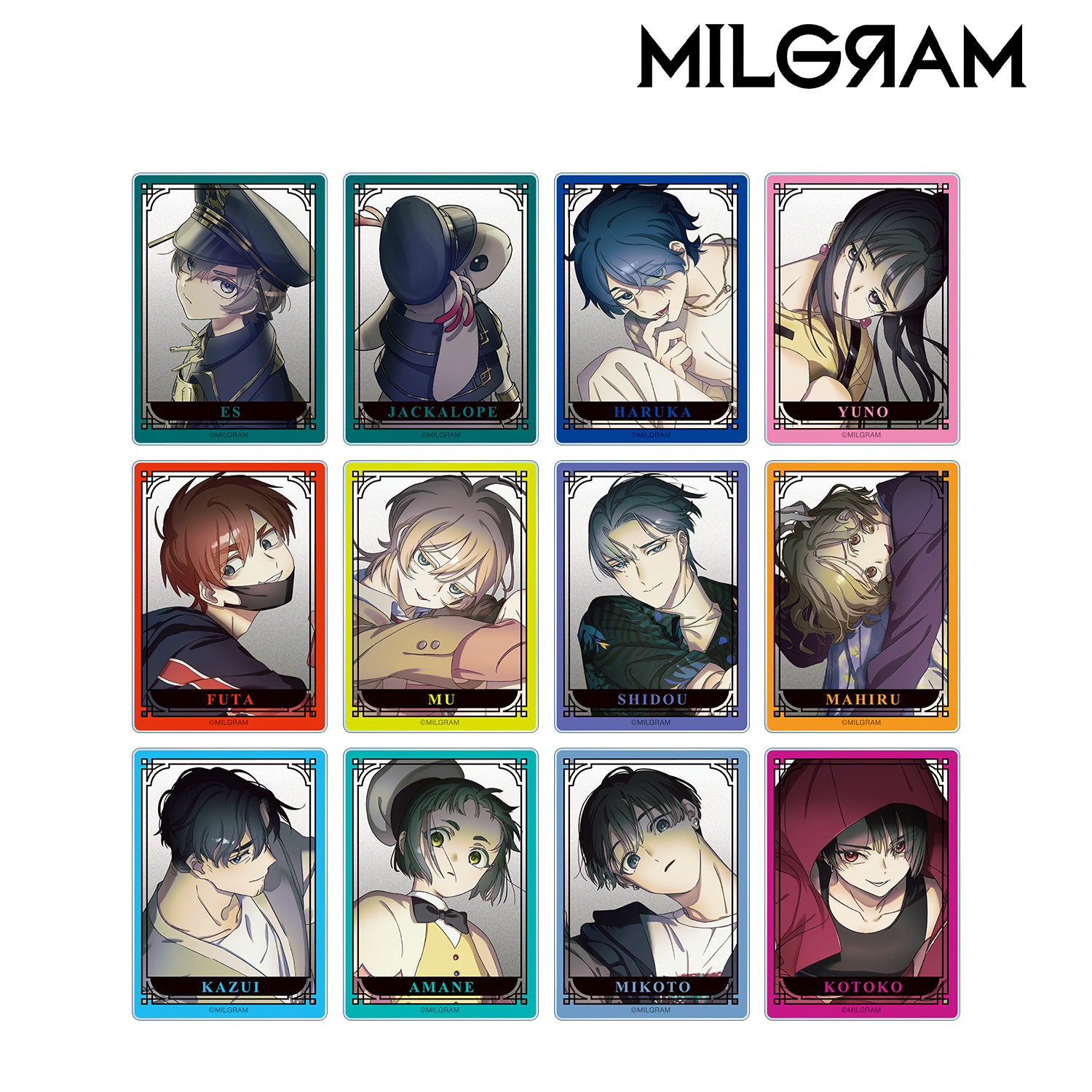 MILGRAM -ミルグラム-_描き下ろし 3rd Anniversary ver. トレーディング アクリルカード(単位/BOX)【コンプリートBOX/12パック入り】