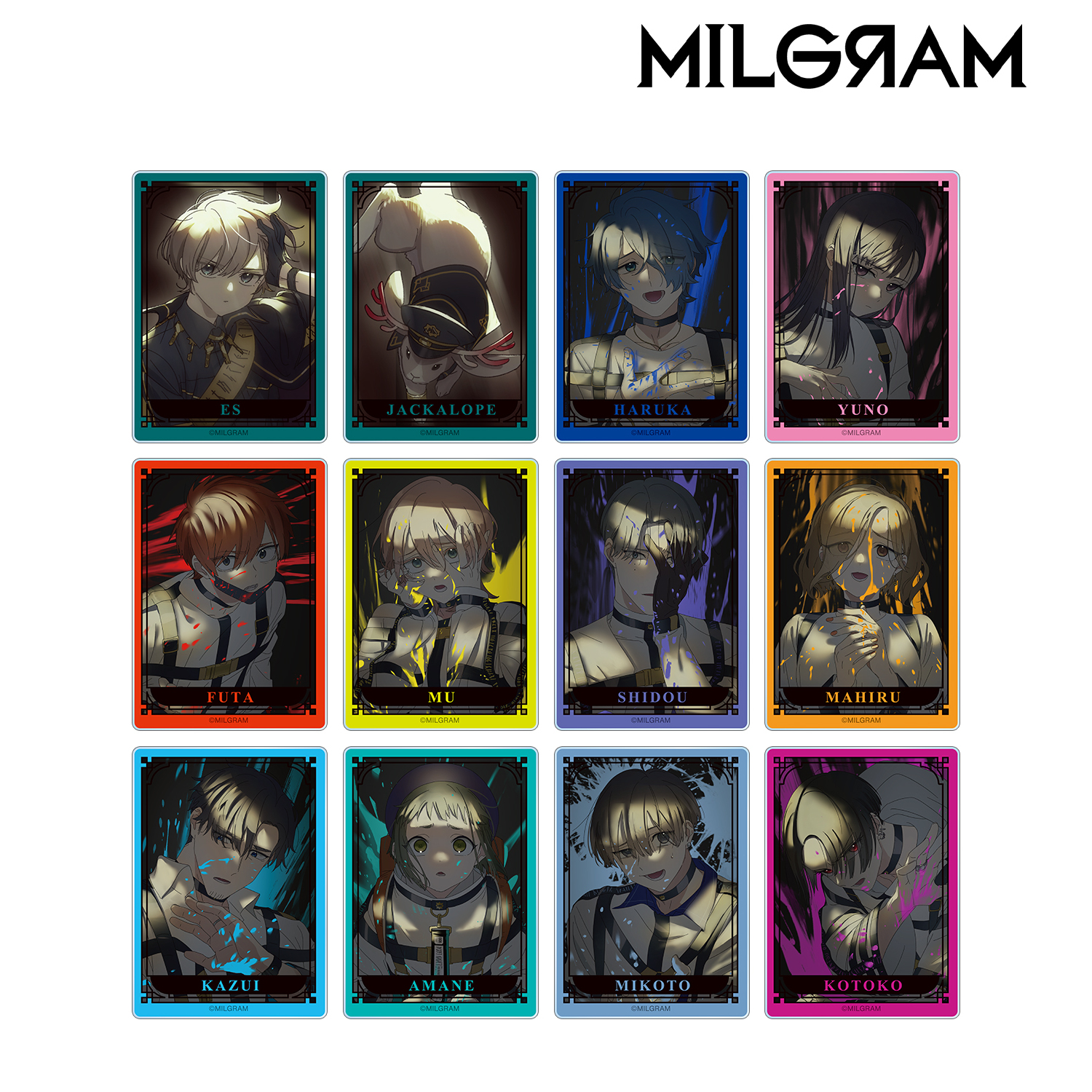 MILGRAM -ミルグラム-_描き下ろし 2nd Anniversary ver. トレーディング アクリルカード(単位/BOX)【コンプリートBOX/12パック入り】