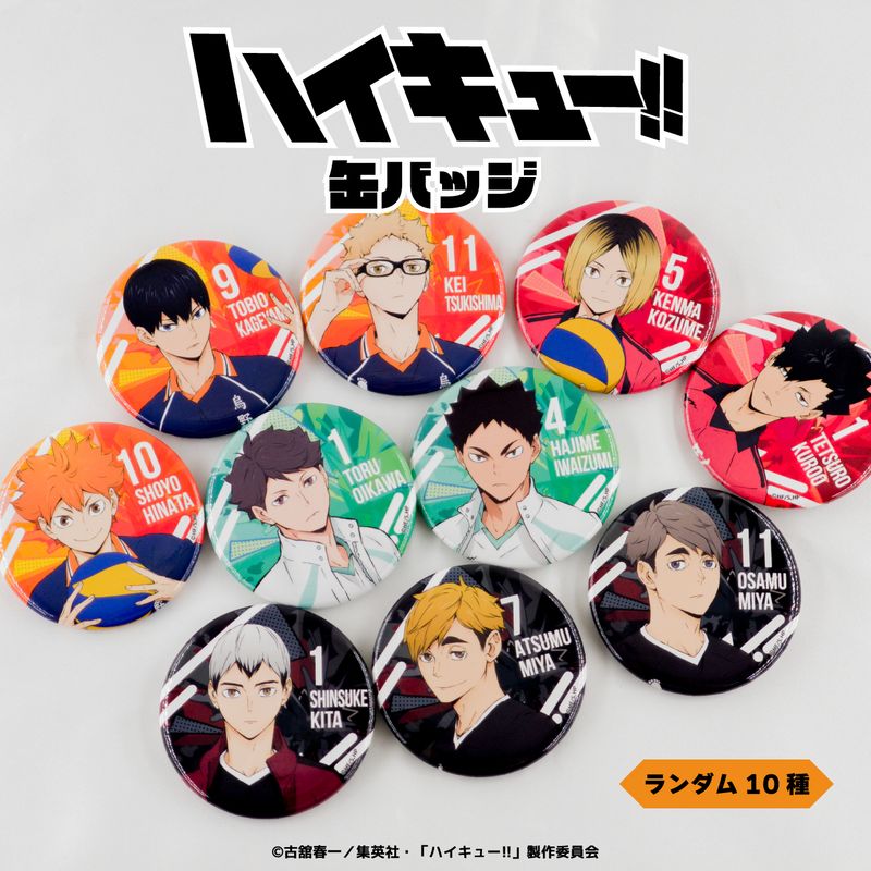 ハイキュー!!_ランダム缶バッジ BOX(全10種) 【コンプリートBOX／10