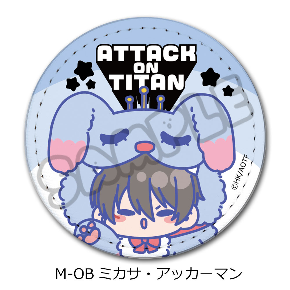 進撃の巨人 The Final Season_第11弾 レザーバッジ(丸形) M-OB ミカサ