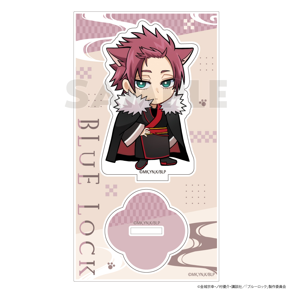 ブルーロック_アクリルスタンド（糸師 冴／和服ケモミミ）