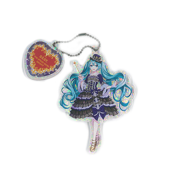 BABY, THE STARS SHINE BRIGHT × 初音ミク はつねミク_チャーム付きアクリルキーホルダー