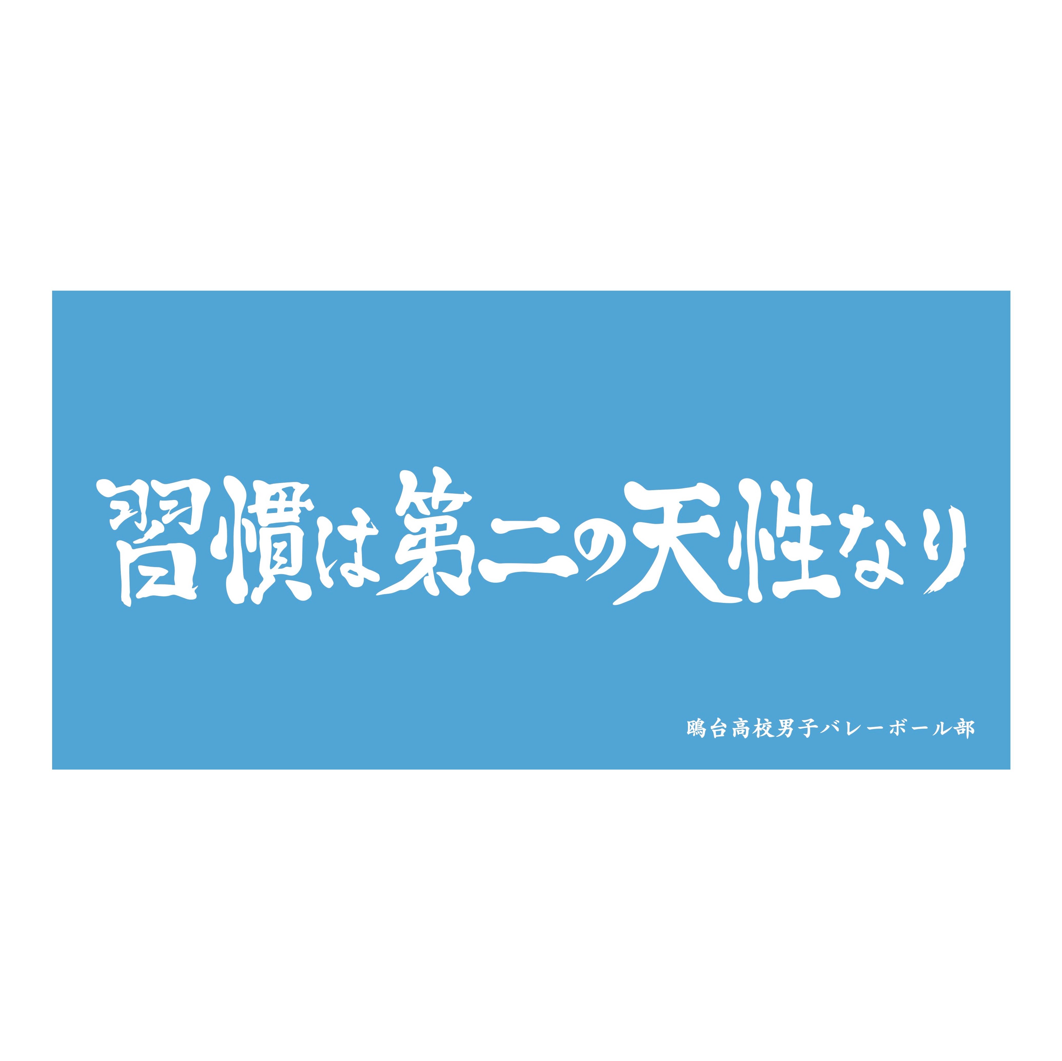 ハイキュー!!_横断幕ビッグタオル 鴎台高校