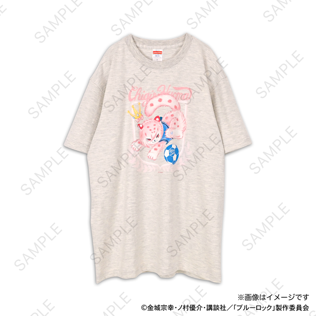 ブルーロック_Ms LUTRAコラボ ゆったりTシャツ(千切 豹馬)