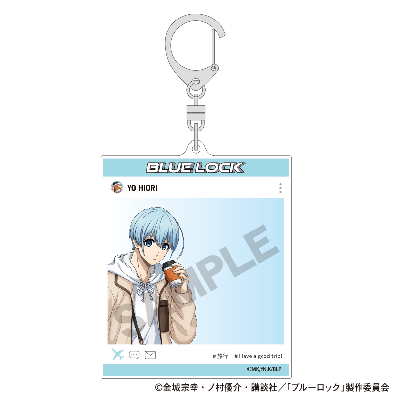 ブルーロック_SNS風アクリルキーホルダー　氷織羊　旅行