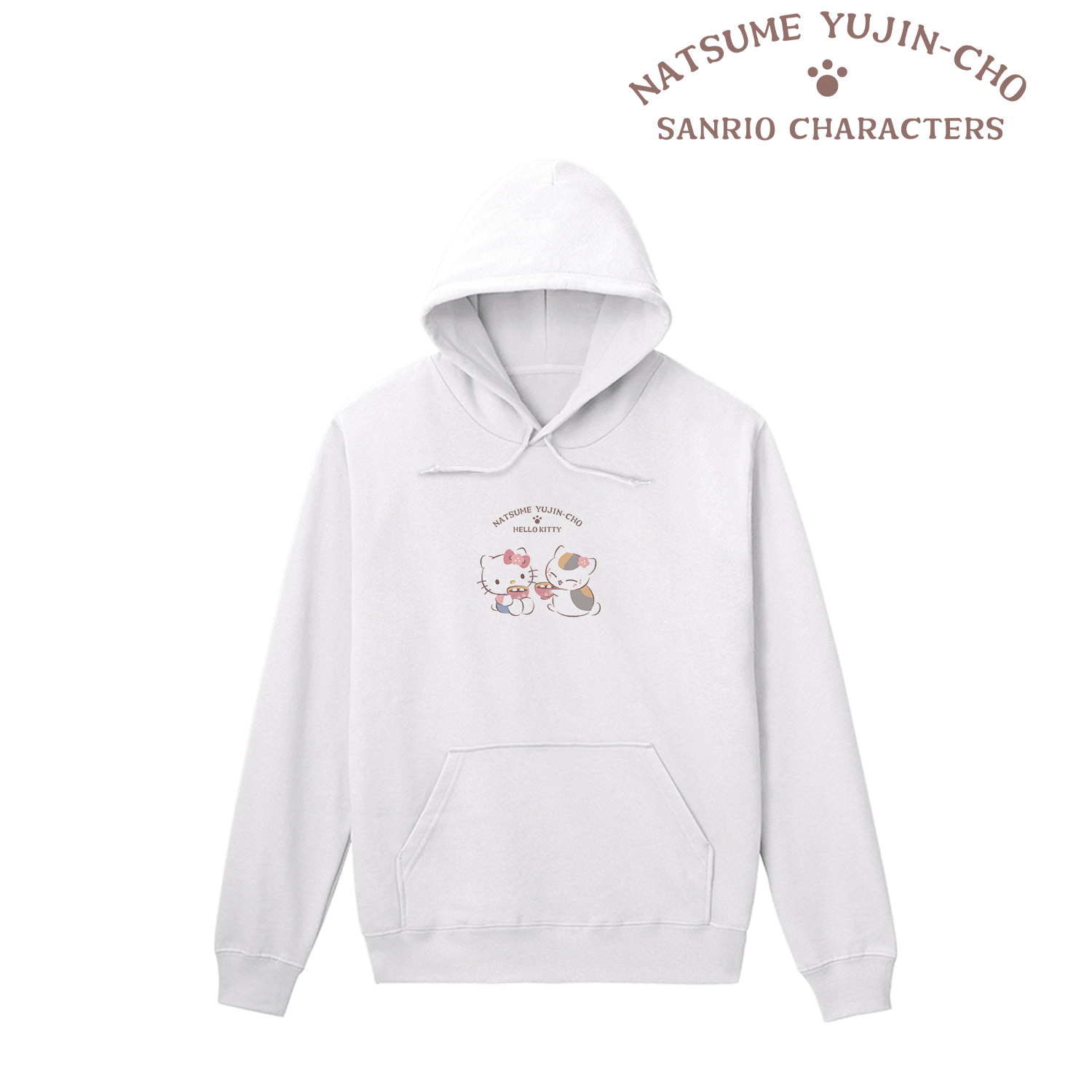 夏目友人帳×サンリオキャラクターズ_(サイズ/M)_ニャンコ先生×ハローキティ パーカーメンズ