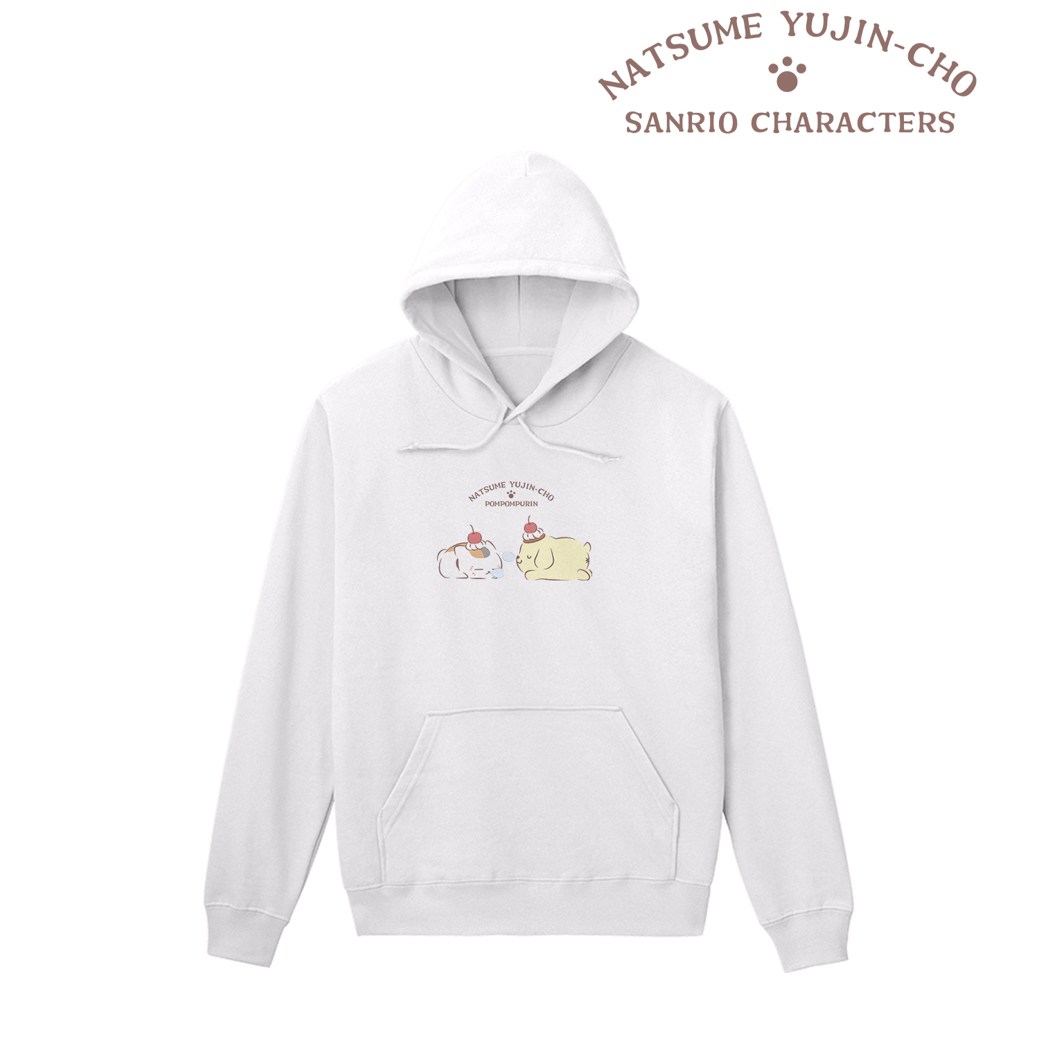 夏目友人帳×サンリオキャラクターズ_(サイズ/S)_ニャンコ先生×ポムポムプリン パーカーメンズ