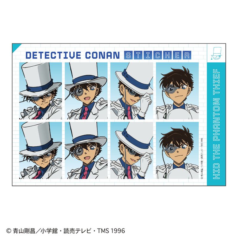 名探偵コナン_証明写真風ステッカー(怪盗キッド) | 名探偵コナン公式