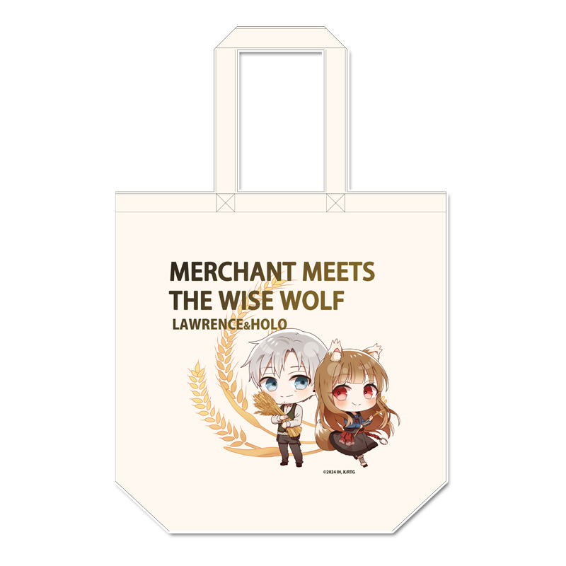 狼と香辛料 MERCHANT MEETS THE WISE WOLF_ぷちちょこキャンバストートバッグ【麦】