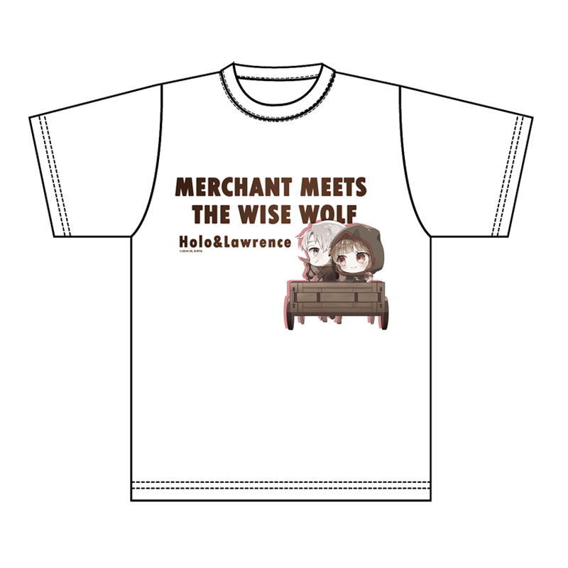 狼と香辛料 MERCHANT MEETS THE WISE WOLF_フリーサイズ_ぷちちょこグラフィックTシャツ【馬車】