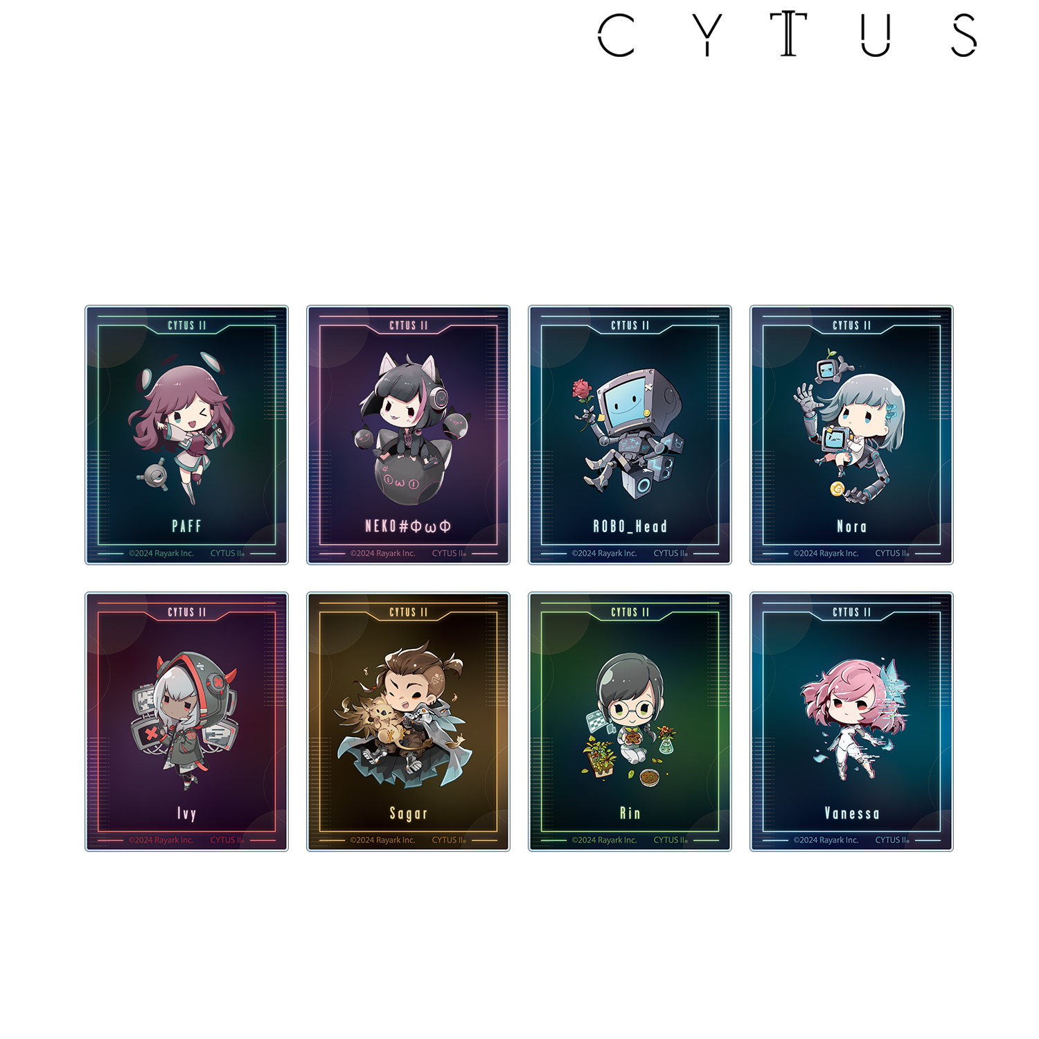 Cytus II_トレーディング ちびキャラ アクリルカード(単位/BOX)【コンプリートBOX/8個入り】