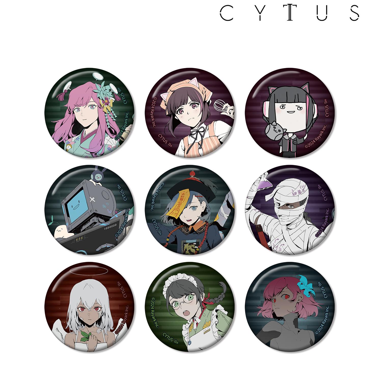 Cytus II_トレーディング 缶バッジ ver.B(単位/BOX)【コンプリートBOX/9個入り】