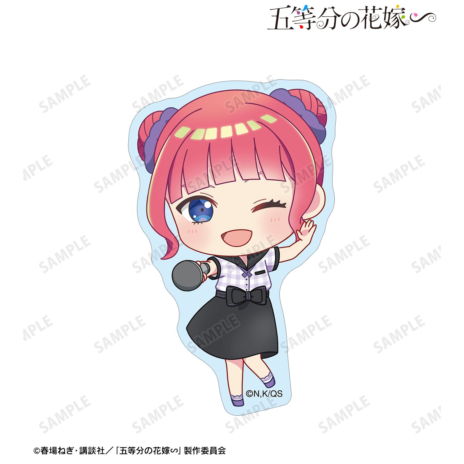 五等分の花嫁∽_中野二乃 ちびキャラ ダイカットステッカー ver.A