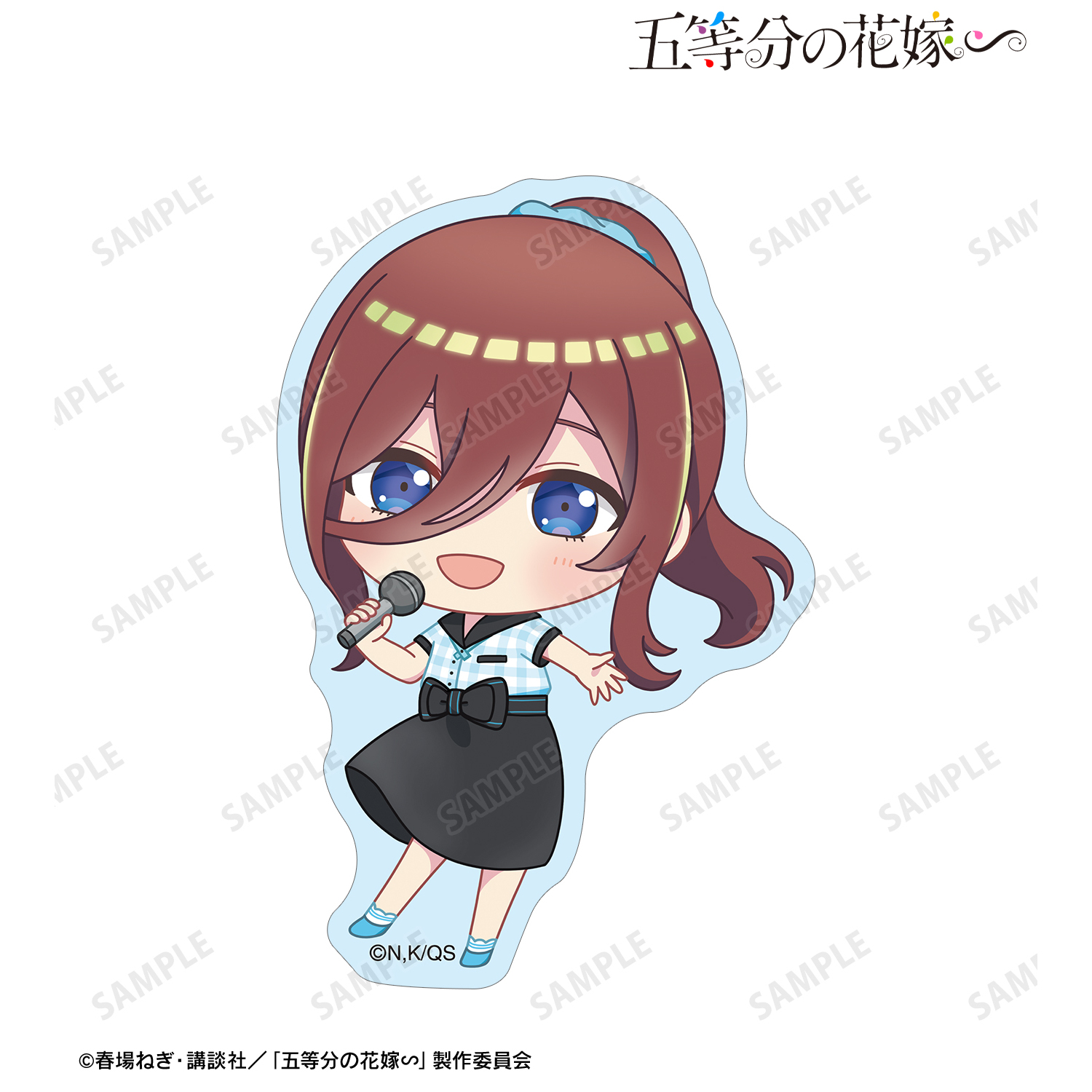 五等分の花嫁∽_中野三玖 ちびキャラ ダイカットステッカー ver.A	