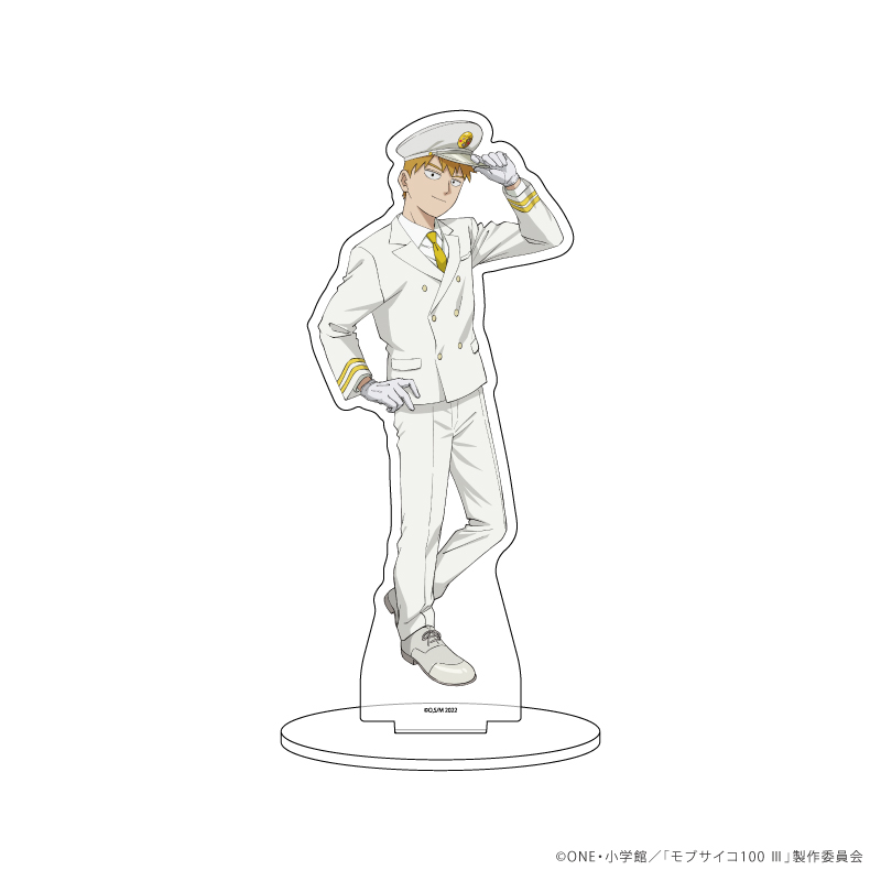 モブサイコ100 Ⅲ_アクリルスタンド21/霊幻 新隆 駅員風ver.(描き