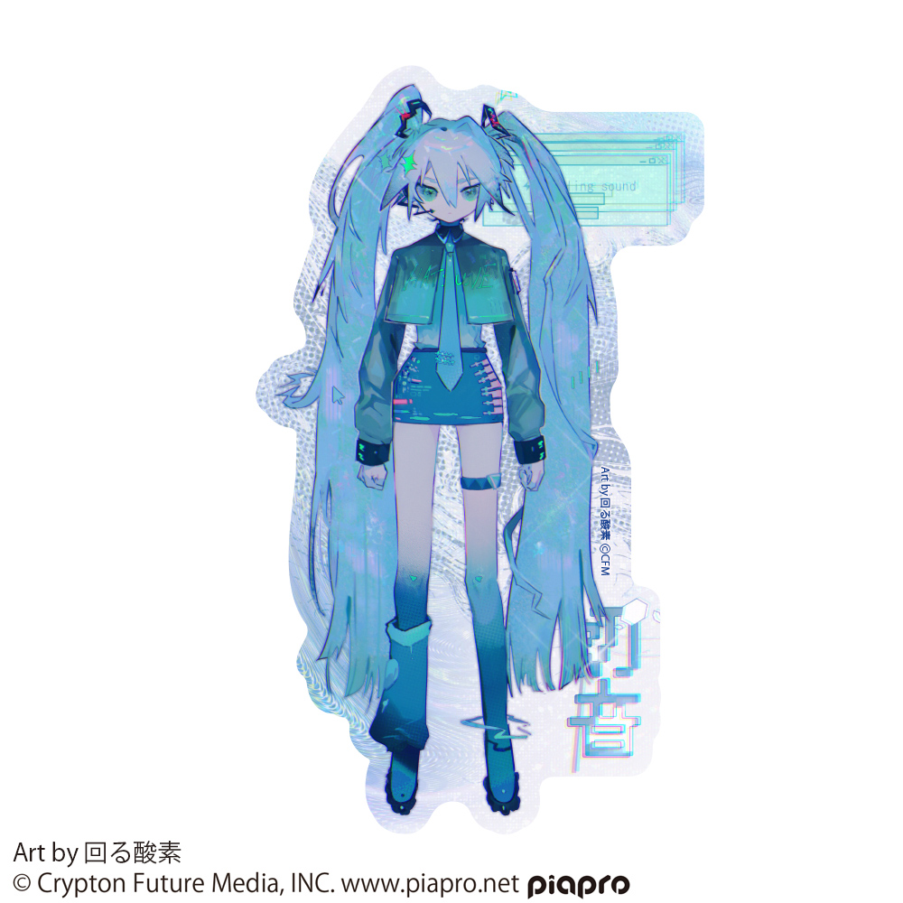 初音ミク シリーズ_屋外対応ステッカー 回る酸素 Ver.