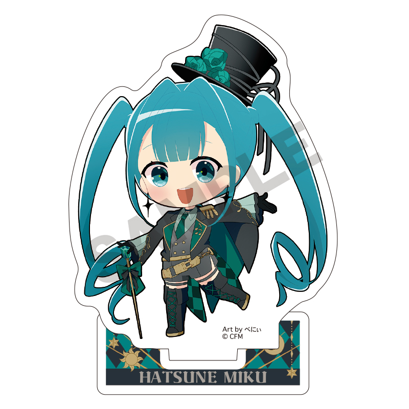 初音ミク_アクリルスタンド　初音ミク　ブラックサーカスミニキャラ