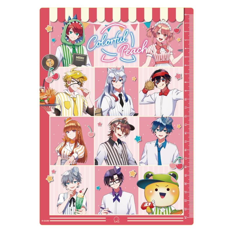 カラフルピーチ_下じき ダイナー ① | カラフルピーチ公式グッズ