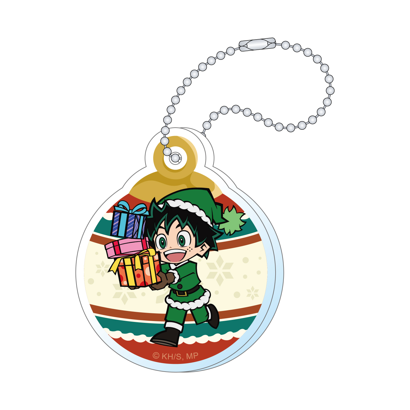 僕のヒーローアカデミア_オーナメント風アクリルキーホルダー／緑谷 出久