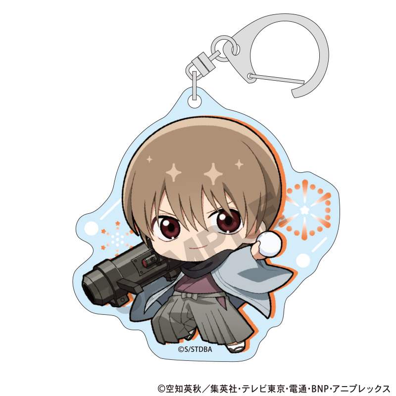 ☆【銀魂】ちゅんコレ アクリルキーホルダー 銀魂 JーWORLD 未開封缶バッジセット アクリルキーホルダー
