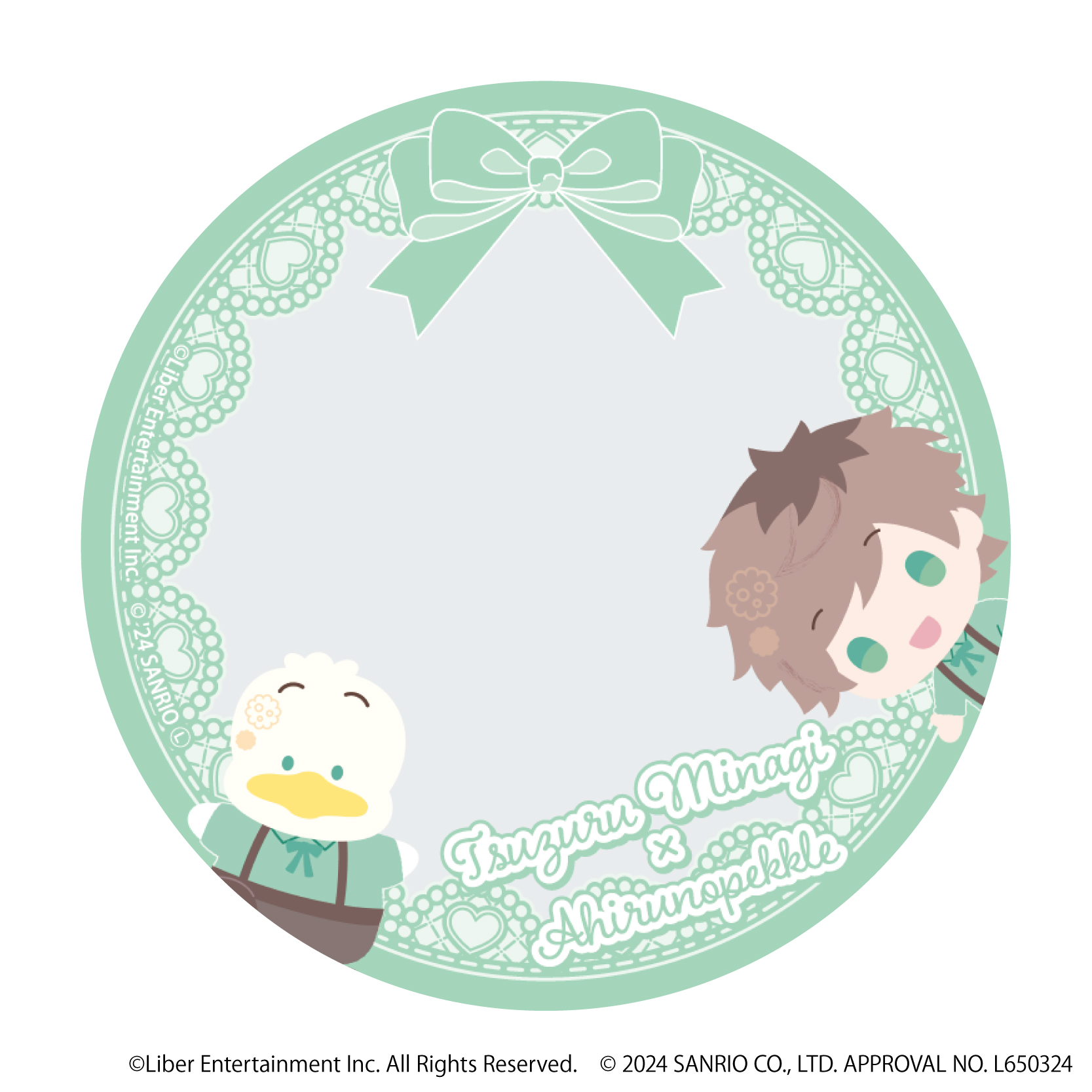 A3!×Sanrio characters_57mm缶デコカバー 03/皆木 綴×あひるのペックル(ミニキャライラスト)