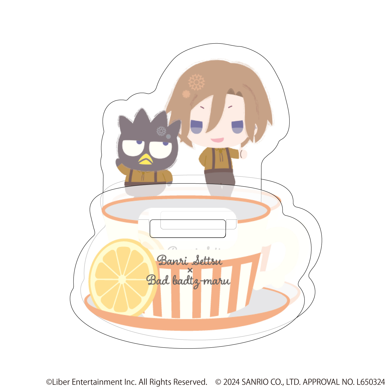 A3!×Sanrio characters_ゆらゆらアクリルスタンド 13/摂津 万里×バッドばつ丸(ミニキャライラスト)